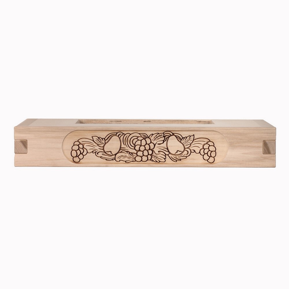 Fascione trave legno grezzo cappa cucina rustica cm 90 mod. FRUTTA